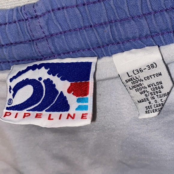 Pipeline men’s vintage blue swim trunks size large - Picture 6 of 7
